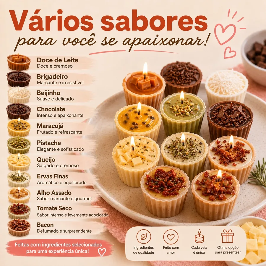 Recheio cremoso da vela comestível