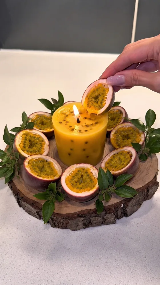 Vela de maracujá
