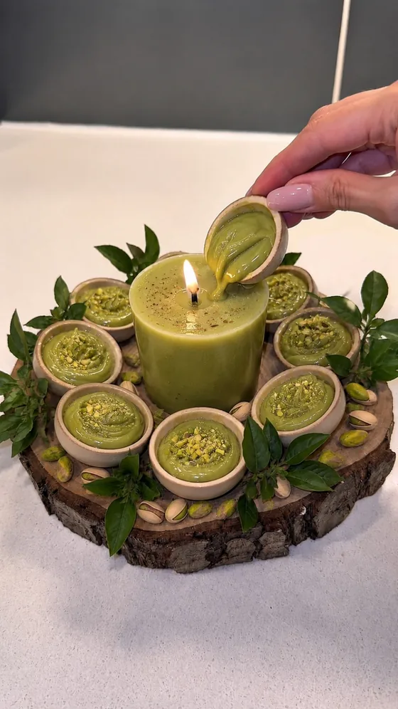 Vela de pistache